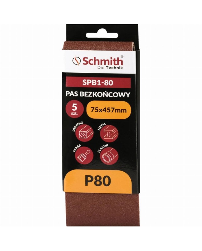 Pas bezkońcowy 75x457mm P80 - 5 sztuk w atrakcyjnej cenie