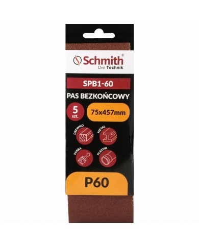 Pas bezkońcowy 75x457mm P60 - 5 sztuk w atrakcyjnej cenie! Pas bezkońcowy 75x457mm P60 - 5 sztuk w atrakcyjnej cenie!