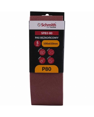 Pas bezkońcowy 100x610mm P80 - 5 sztuk w atrakcyjnej cenie Pas bezkońcowy 100x610mm P80 - 5 sztuk w atrakcyjnej cenie