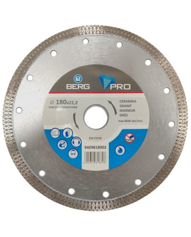 Tarcza diamentowa BERG Ultra Pro 180 - Wydajność i Precyzja Tarcza diamentowa BERG Ultra Pro 180 - Wydajność i Precyzja