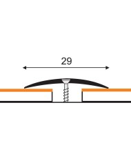 Listwa przypodłogowa aluminiowa 180cm srebrna - wysoka jakość Listwa przypodłogowa aluminiowa 180cm srebrna - wysoka jakość