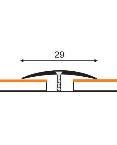 Listwa przypodłogowa aluminiowa 180cm - 1-12103-03-0180 Listwa przypodłogowa aluminiowa 180cm - 1-12103-03-0180