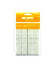 Podkładki filcowe białe 20x20 cm - 20 sztuk w zestawie