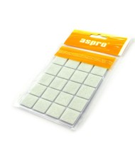 Podkładki filcowe białe 20x20 cm - 20 sztuk w zestawie