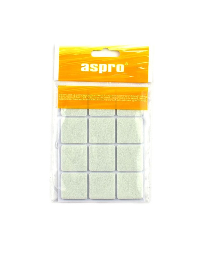 Podkładki filcowe białe 28x28 cm - 12 sztuk w zestawie