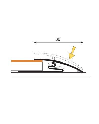Listwa Aspro 30mm ALU złoto 03 - 90cm | Elegancja i jakość Listwa Aspro 30mm ALU złoto 03 - 90cm | Elegancja i jakość