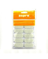 Podkładki filcowe białe 20x44 cm - 10 sztuk w zestawie