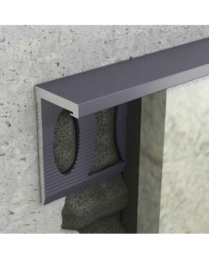 Listwa FLI L 8mm ALU GRAPHITE ANODA 2.5m - Wysoka Jakość