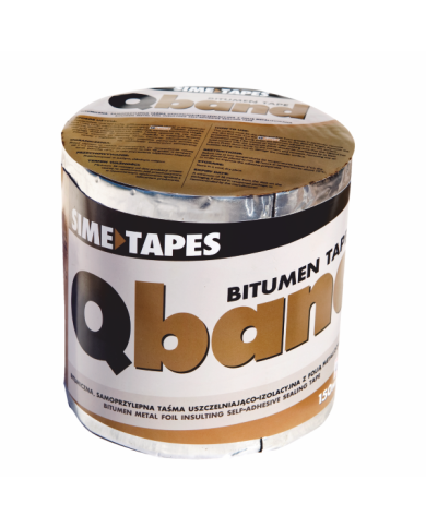 Taśma QBAND asfaltowa ceglasty 100mm x 10m - Wysoka jakość! Taśma QBAND asfaltowa ceglasty 100mm x 10m - Wysoka jakość!