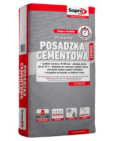 Posadzka cementowa Sopro PC - 25 kg | Wysoka jakość i trwałość Posadzka cementowa Sopro PC - 25 kg | Wysoka jakość i trwałość