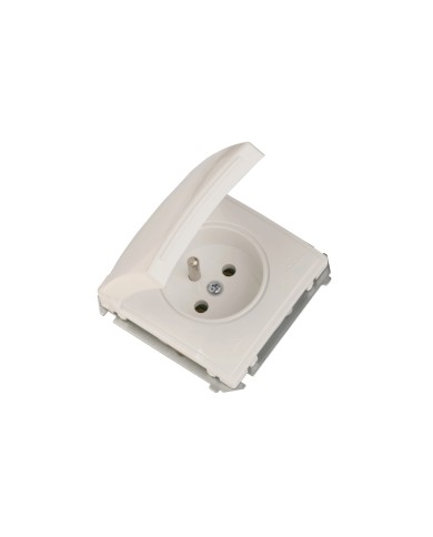 Gniazdo bryzgoszczelne Simon Basic 16A IP44 z klapką BMGZ1B.01/11 Gniazdo bryzgoszczelne Simon Basic 16A IP44 z klapką BMGZ1B.01/11