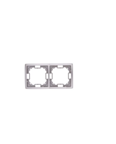 Simon Basic Ramka podwójna inox BMR2/21 - uniwersalna jakość Simon Basic Ramka podwójna inox BMR2/21 - uniwersalna jakość