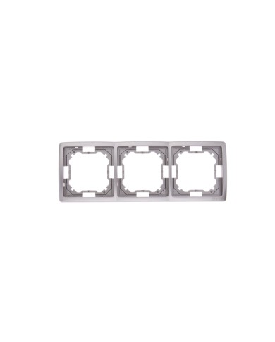Simon Basic Ramka potrójna uniwersalna stal inox BMR3/21 Simon Basic Ramka potrójna uniwersalna stal inox BMR3/21