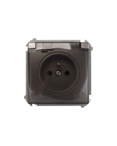 Gniazdo bryzgoszczelne Simon Basic IP44 stal inox - BMGZ1B.01/21a Gniazdo bryzgoszczelne Simon Basic IP44 stal inox - BMGZ1B.01/21a