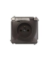 Gniazdo bryzgoszczelne Simon Basic IP44 stal inox - BMGZ1B.01/21a Gniazdo bryzgoszczelne Simon Basic IP44 stal inox - BMGZ1B.01/21a