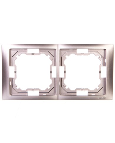 Simon Basic Neos Ramka podwójna stal inox BMRC2/21 - elegancja i funkcjonalność Simon Basic Neos Ramka podwójna stal inox BMRC2/21 - elegancja i funkcjonalność