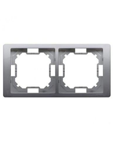 Simon Basic Neos Ramka podwójna stal inox BMRC2/21 - elegancja i funkcjonalność Simon Basic Neos Ramka podwójna stal inox BMRC2/21 - elegancja i funkcjonalność