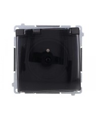 Gniazdo wtyczkowe Simon Basic IP44 16A, czarne z uziemieniem Gniazdo wtyczkowe Simon Basic IP44 16A, czarne z uziemieniem
