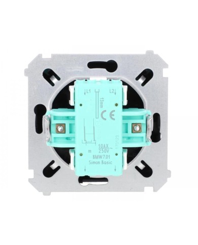 Simon Basic Łącznik krzyżowy 10AX, 250V, czarny BMW7.01/49 Simon Basic Łącznik krzyżowy 10AX, 250V, czarny BMW7.01/49