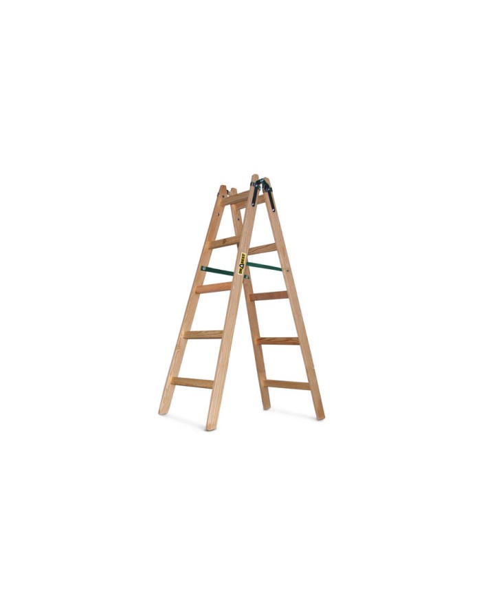 Drabina drewniana 153 cm 2x5 DRABEST - Wysoka jakość i trwałość Drabina drewniana 153 cm 2x5 DRABEST - Wysoka jakość i trwałość