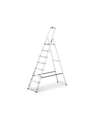 Drabina aluminiowa 8-stopniowa - idealna do domu i ogrodu Drabina aluminiowa 8-stopniowa - idealna do domu i ogrodu