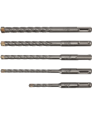Wiertła do betonu SX5 6,0-12,0 mm - 5 elementów w zestawie Wiertła do betonu SX5 6,0-12,0 mm - 5 elementów w zestawie