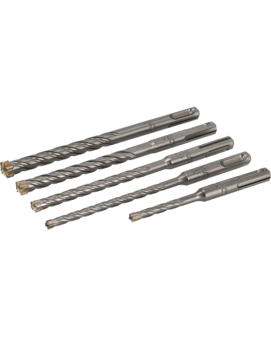 Wiertła do betonu SX5 6,0-12,0 mm - 5 elementów w zestawie Wiertła do betonu SX5 6,0-12,0 mm - 5 elementów w zestawie