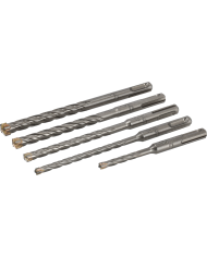 Wiertła do betonu SX5 6,0-12,0 mm - 5 elementów w zestawie Wiertła do betonu SX5 6,0-12,0 mm - 5 elementów w zestawie