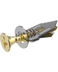 Kotwa metalowa do ścian G-K z wkrętem 4x40 mm - Solidne mocowanie Kotwa metalowa do ścian G-K z wkrętem 4x40 mm - Solidne mocowanie