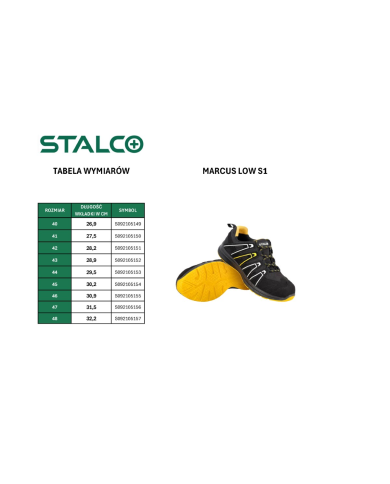 Półbut MARCUS LOW S1 roz. 41 - Bezpieczeństwo i Komfort STALCO