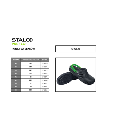STALCO CHODAK "CROKKS W" ROZMIAR 43 - Wygodne i Stylowe Obuwie