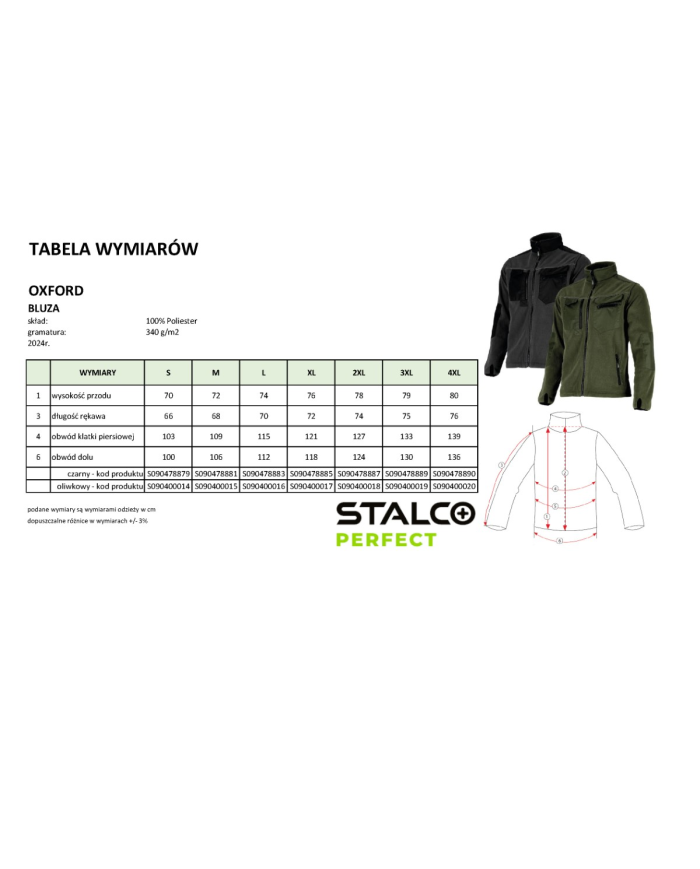 STALCO POLAR ROBOCZY "OXFORD" XL - Komfort i Wytrzymałość STALCO POLAR ROBOCZY "OXFORD" XL - Komfort i Wytrzymałość