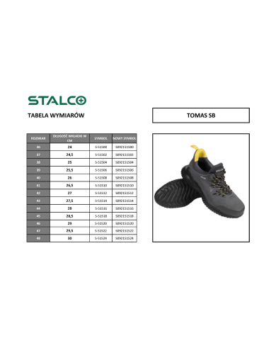 Półbut roboczy "Tomas" roz. 39 - Stalco | Wygoda i bezpieczeństwo