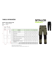 Spodnie robocze do pasa oliwka "XL-56" - wygoda i jakość