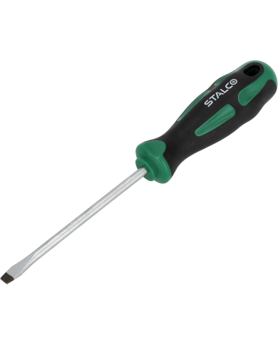 Wkrętak płaski STALCO 5x100 mm CrV - Wysoka jakość i trwałość Wkrętak płaski STALCO 5x100 mm CrV - Wysoka jakość i trwałość