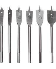 STALCO Kpl. Wierteł Piórowych 10-25 mm - 6 El. Wysoka Jakość