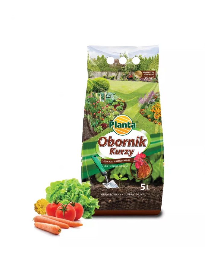 Obornik organiczny kurzy Planta 5L - naturalny nawóz do roślin Obornik organiczny kurzy Planta 5L - naturalny nawóz do roślin