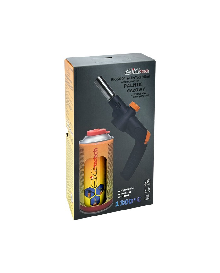 Palnik ELICO RK-5004 z gazem 300ml - Wydajność i Komfort Palnik ELICO RK-5004 z gazem 300ml - Wydajność i Komfort