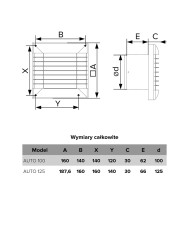 Wentylator Zwykły Śr. 100 z Aut Żaluzją - Wydajność i Komfort