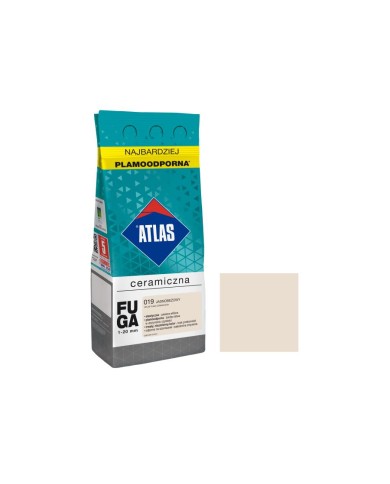 Fuga Atlas Ceramiczna 019 Jasnobeżowa 2kg - Wysoka Jakość Fuga Atlas Ceramiczna 019 Jasnobeżowa 2kg - Wysoka Jakość