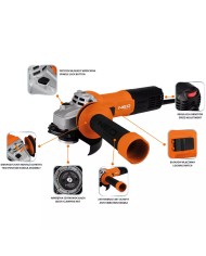 Szlifierka kątowa 1000W 125mm, obroty 3000-12000 min-1