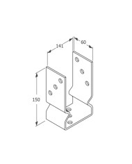 PSOZ 140 POSTAWA 141X150X60X4,0 - Wysokiej jakości produkt