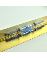 Listwa Borck 50mm ALU złoto 03 - długość 0,93m do wnętrz