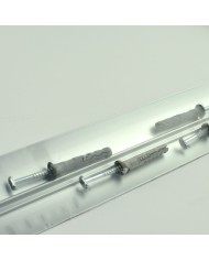 Listwa Borck 50mm ALU srebro 01 - długość 0,93m do wnętrz