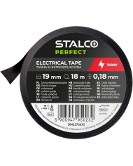 Taśma izolacyjna PVC 0,18mm x 19mm x 18m czarna - wysoka jakość Taśma izolacyjna PVC 0,18mm x 19mm x 18m czarna - wysoka jakość