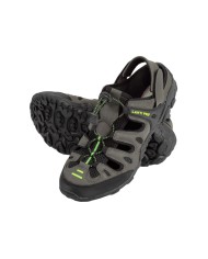 Sandały PU/Dzianina czarno-zielone r. 41 - Wygodne i stylowe