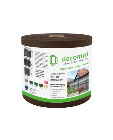 Scala Decomat Taśma ogrodzeniowa 19,3x2600cm BRĄZOWA - Kup teraz! Scala Decomat Taśma ogrodzeniowa 19,3x2600cm BRĄZOWA - Kup teraz!
