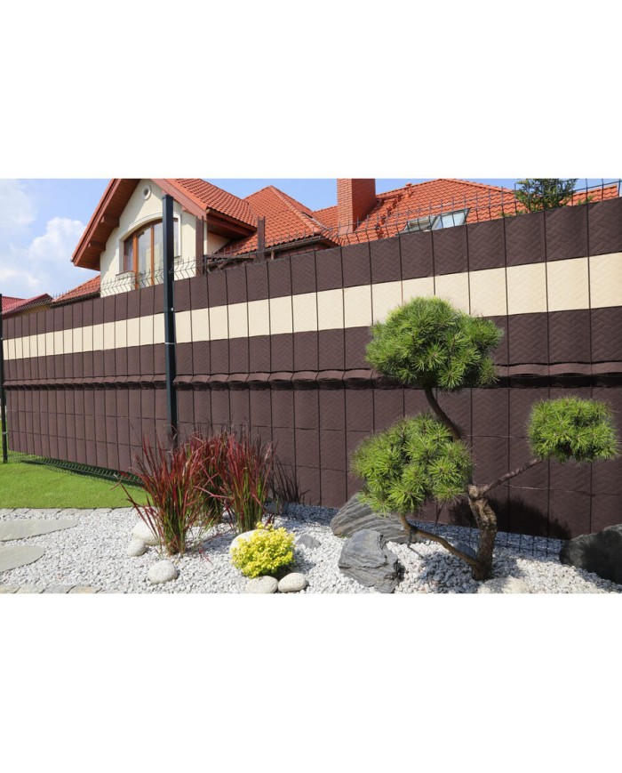 Scala Decomat Taśma ogrodzeniowa 19,3x2600cm BRĄZOWA - Kup teraz!