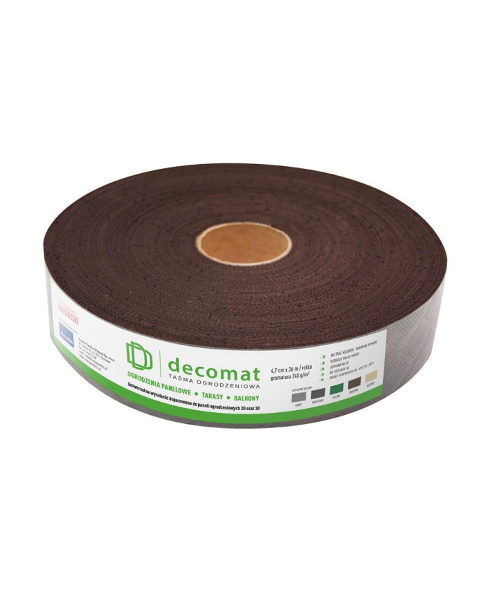 Scala Decomat Taśma ogrodzeniowa 4,7x2600cm BRĄZOWA - Kup teraz!