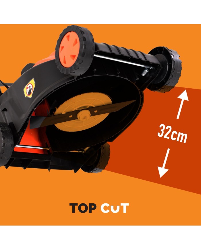 Kosiarka elektryczna 1200 W 32 cm - Wydajność i komfort pracy